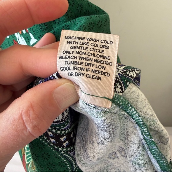 Philosophy Size 12 Green Dress with Floral Pattern - Picture 11 of 11